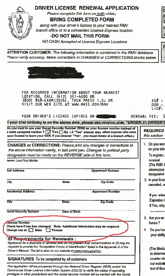 Massachusetts Drivers License Renewal Has Checkbox For Sex Change massachusetts-drivers-license-renewal-has-checkbox-for-sex-change